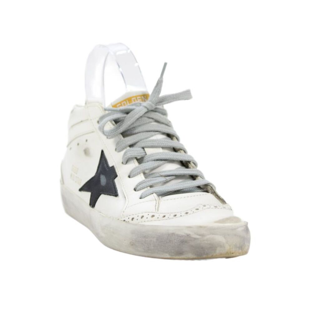 Golden Goose Deluxe Brand Womens Leather Mid Star Sneakers White Size 37 7